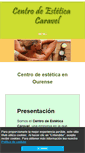 Mobile Screenshot of centrodeesteticacaravel.com